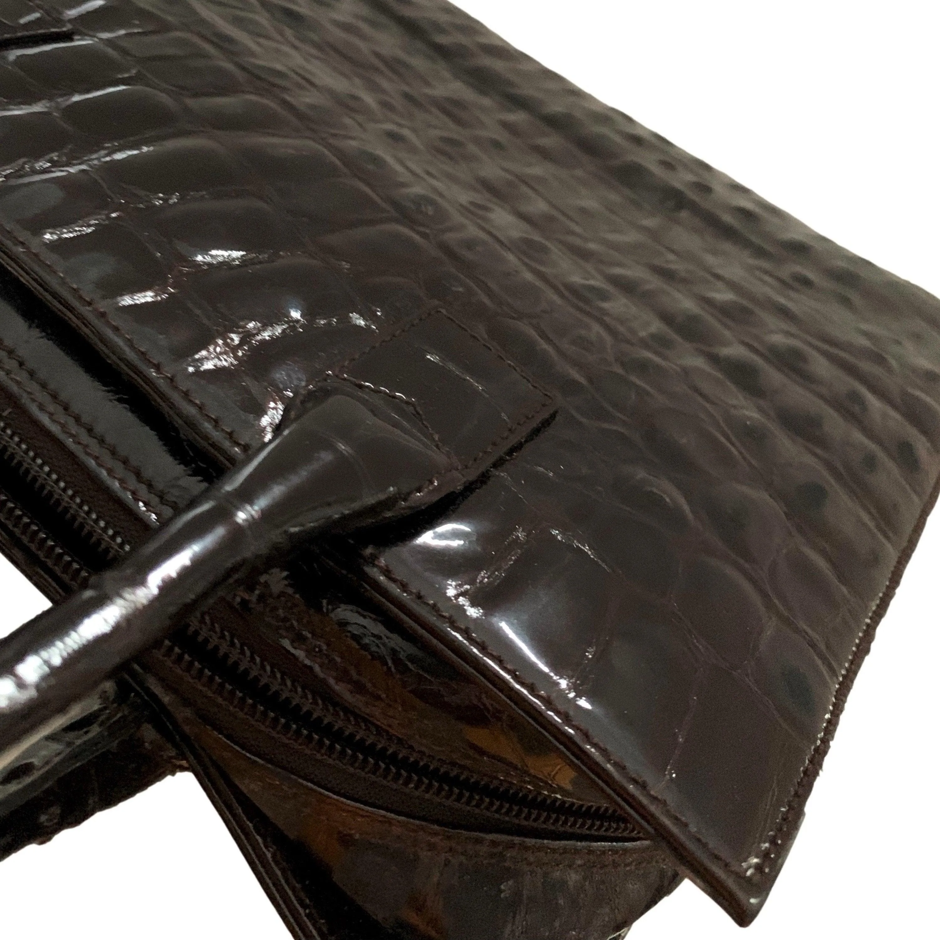 Givenchy Black Croc Embossed Tote 💰