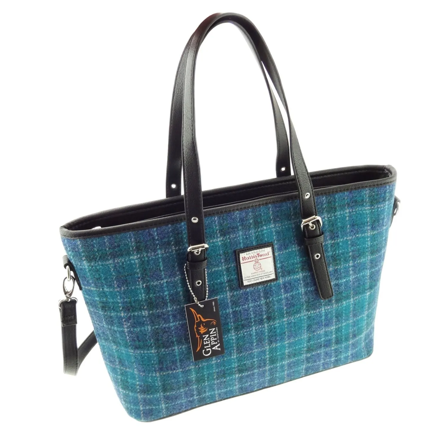 Glen Appin Harris Tweed Spey Tote Handbag LB1028