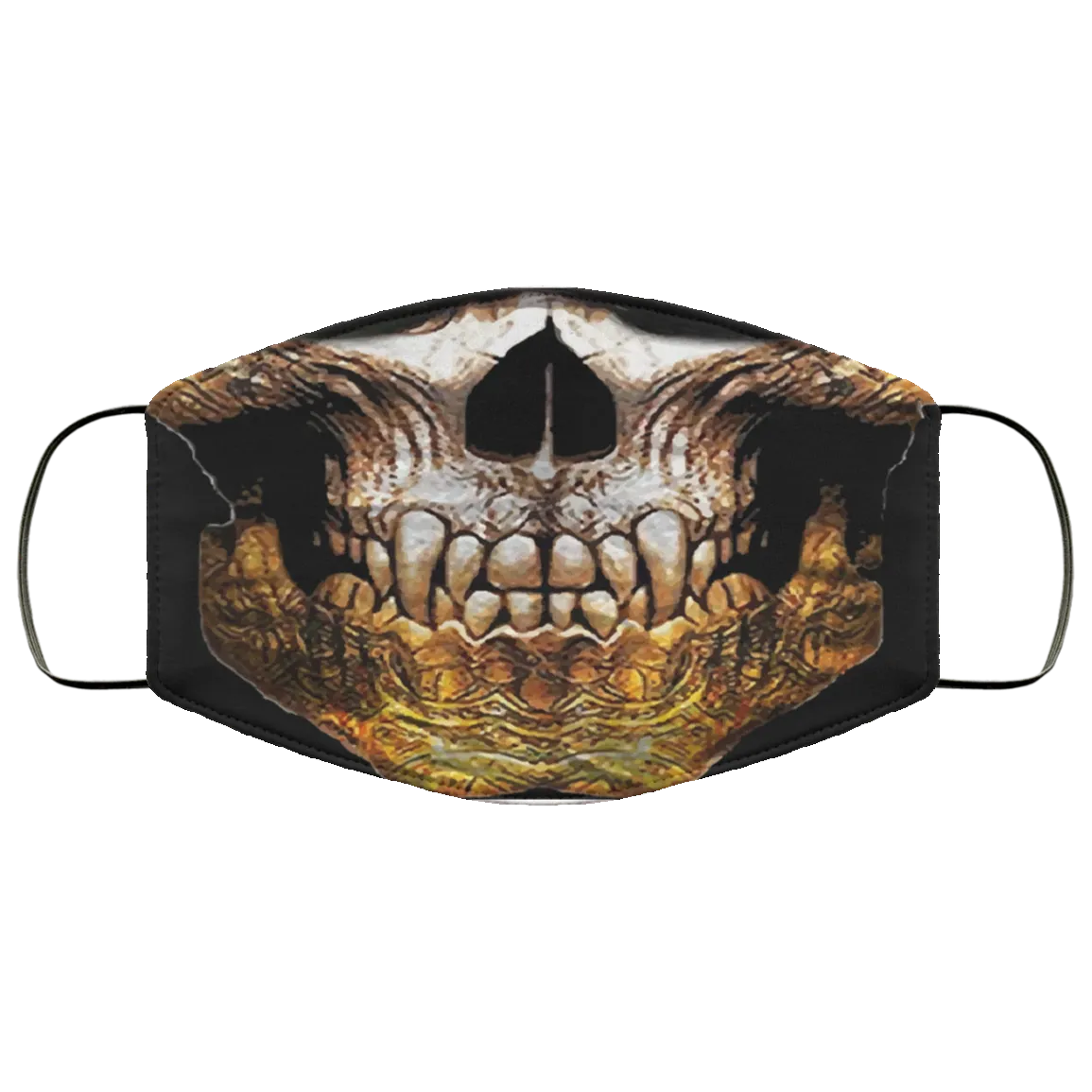 Golden Skull Face Mask