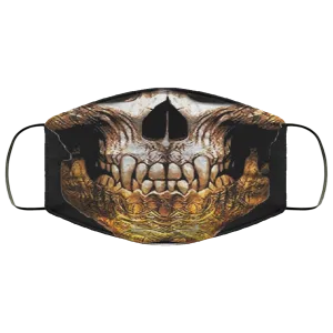 Golden Skull Face Mask