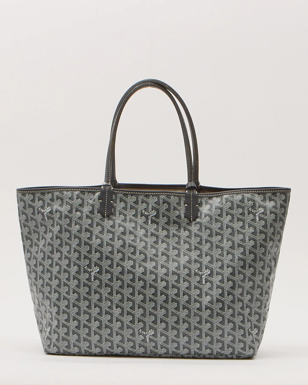 Goyard Grey Goyardine Saint Louis PM Tote Bag