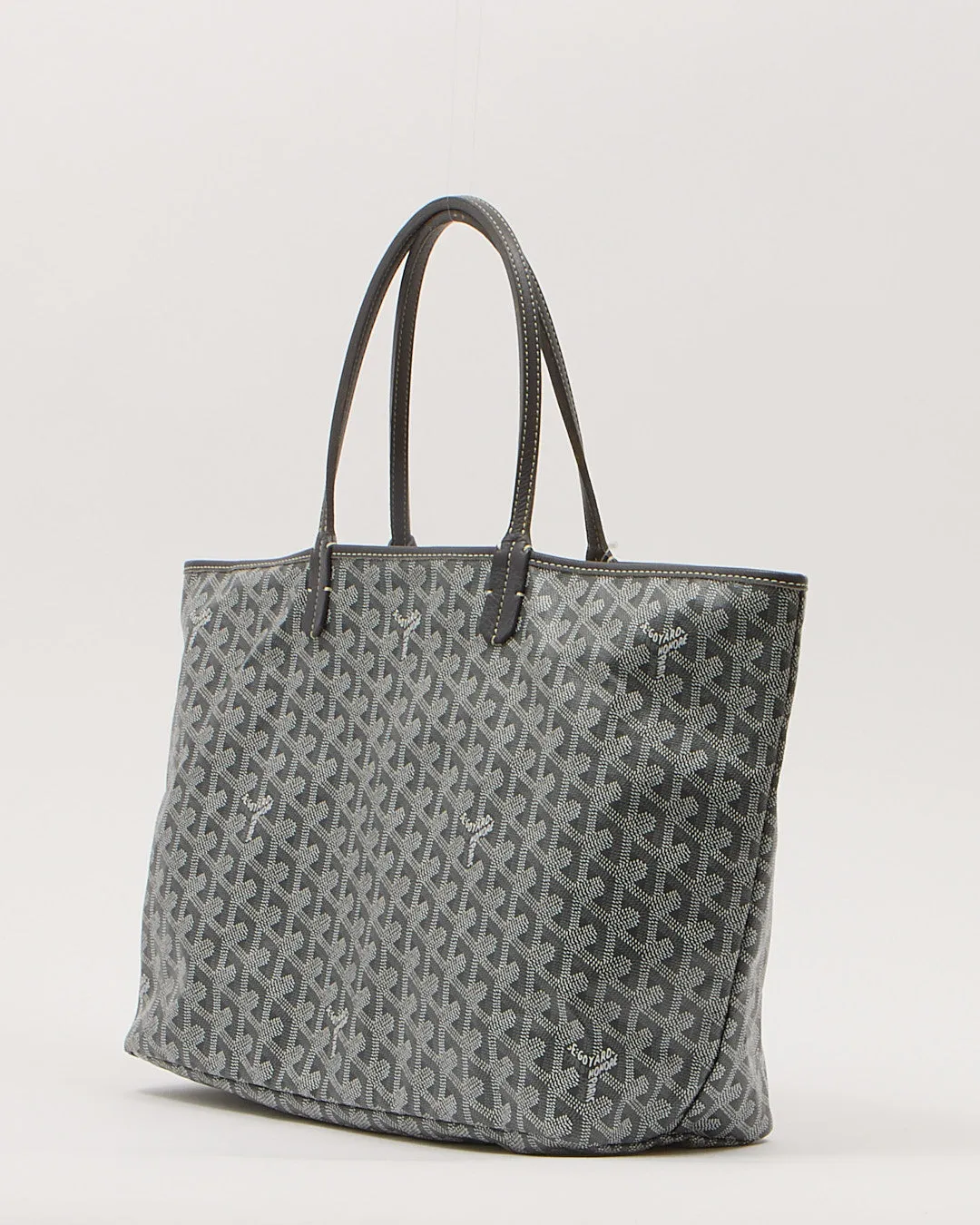 Goyard Grey Goyardine Saint Louis PM Tote Bag