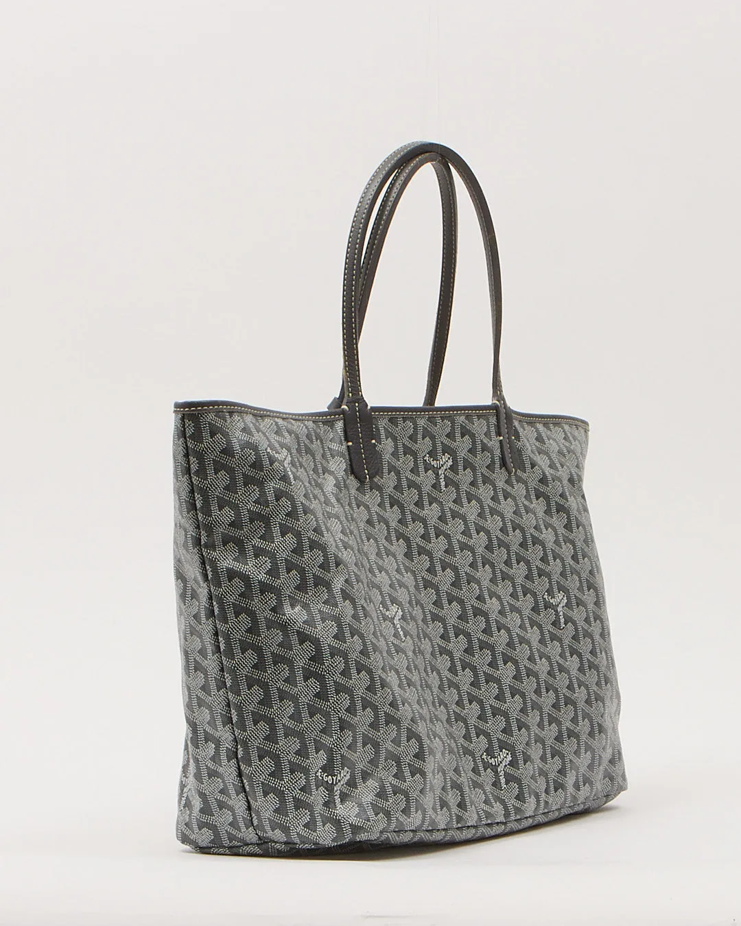 Goyard Grey Goyardine Saint Louis PM Tote Bag