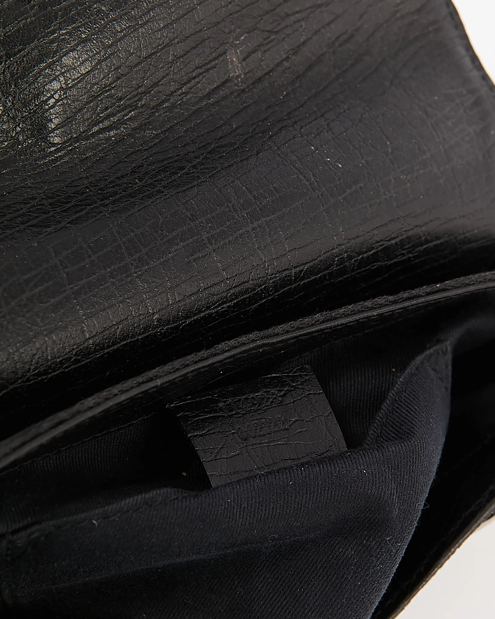 Gucci Black GG Canvas Horsebit Clutch