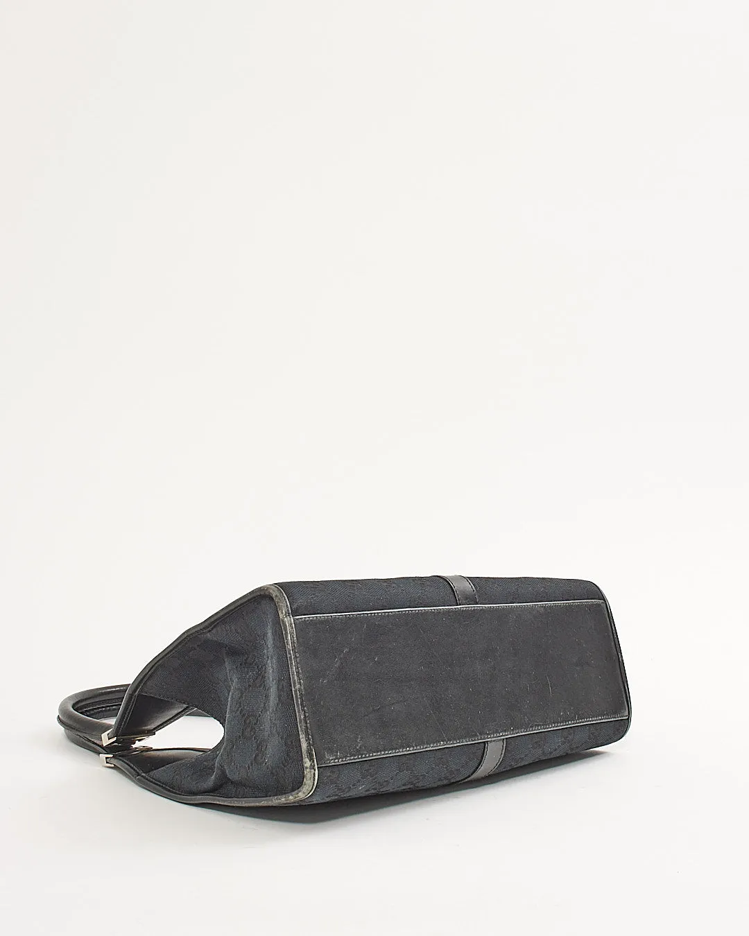 Gucci Black GG Canvas Jackie Hobo Shoulder Bag