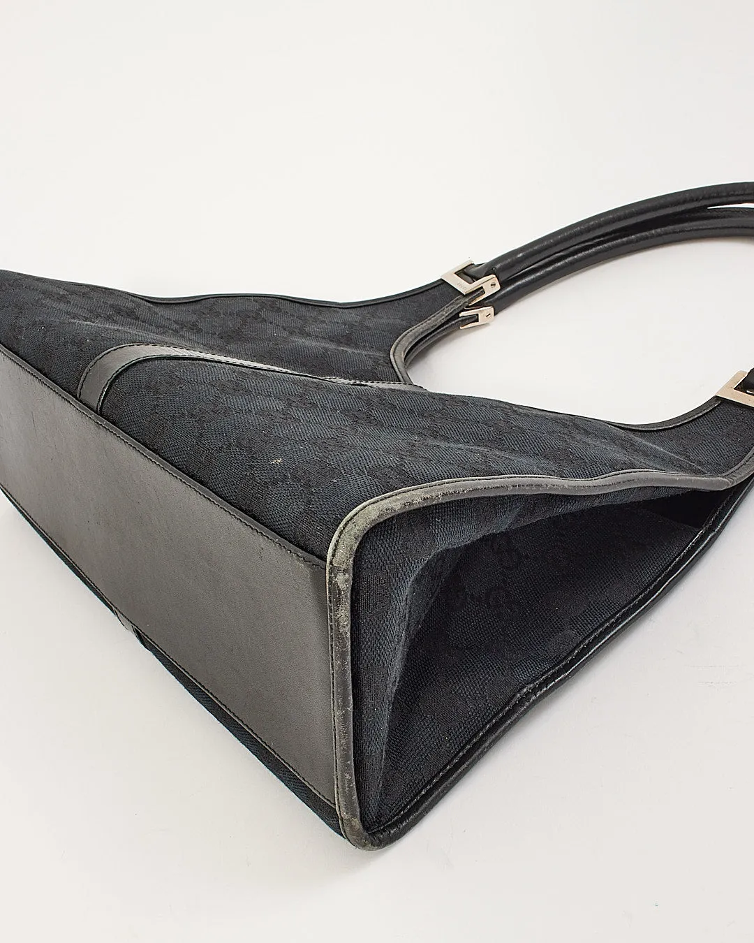 Gucci Black GG Canvas Jackie Hobo Shoulder Bag