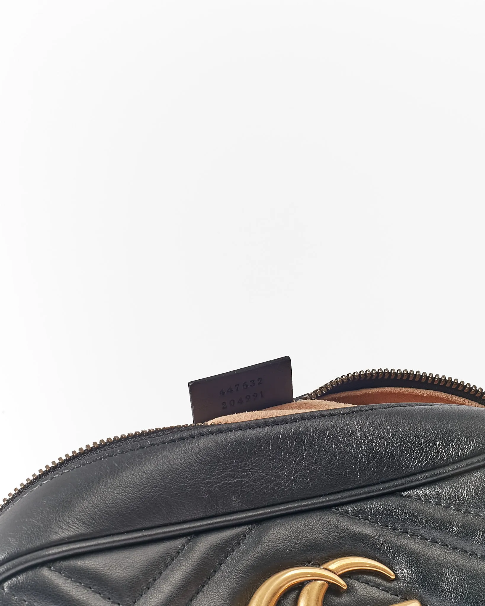 Gucci Black Leather Matelasse GG Marmont Camera Small Bag