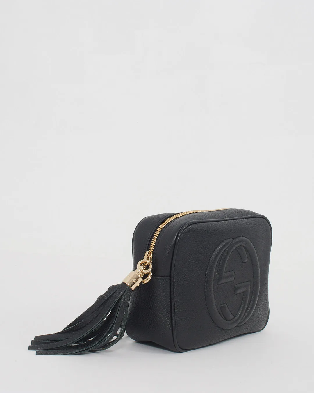 Gucci Black Pebbled Leather Soho Disco Bag