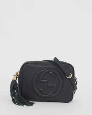 Gucci Black Pebbled Leather Soho Disco Bag