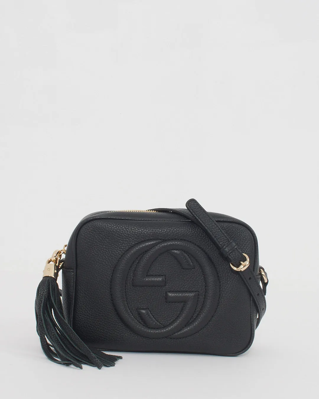 Gucci Black Pebbled Leather Soho Disco Bag