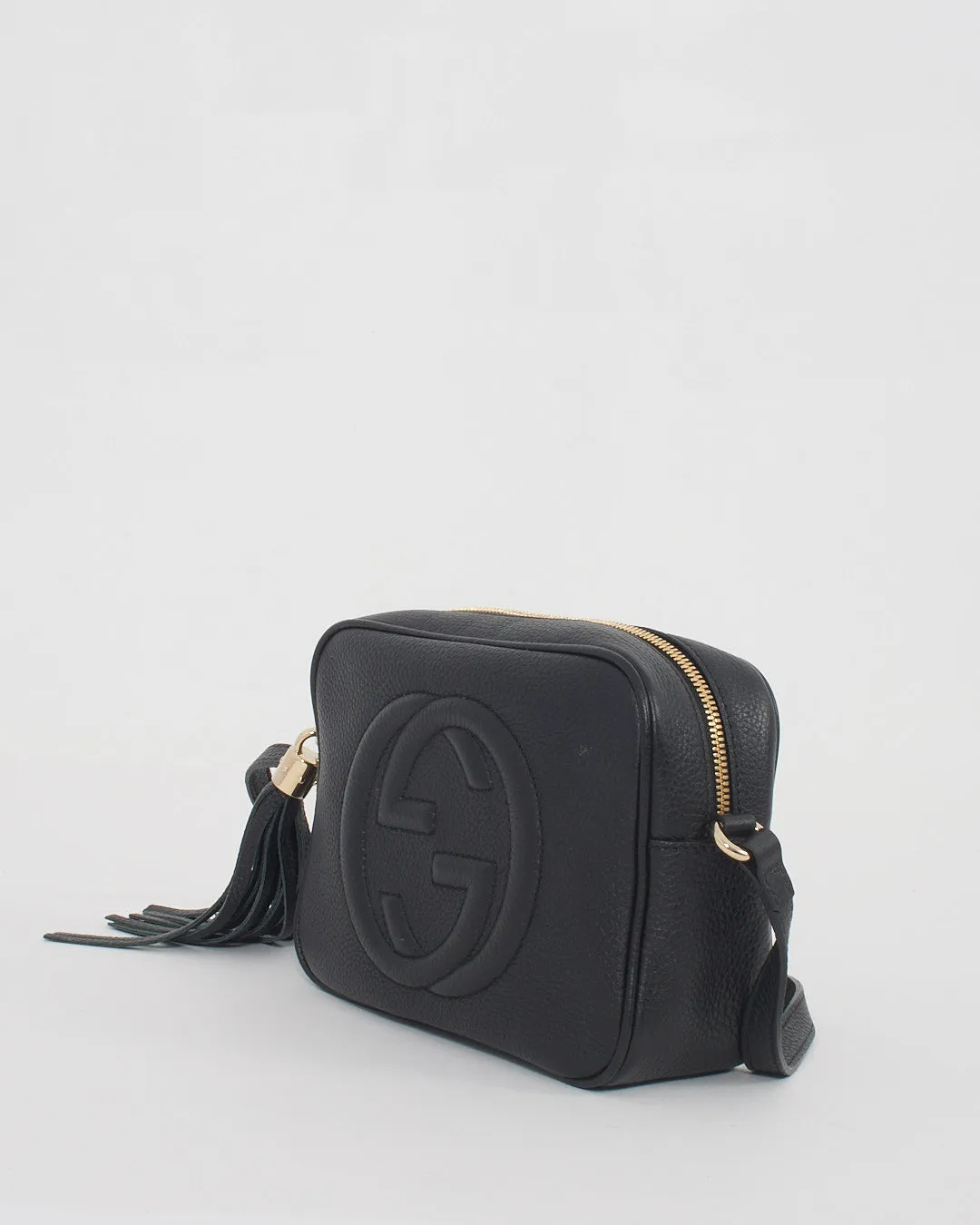 Gucci Black Pebbled Leather Soho Disco Bag