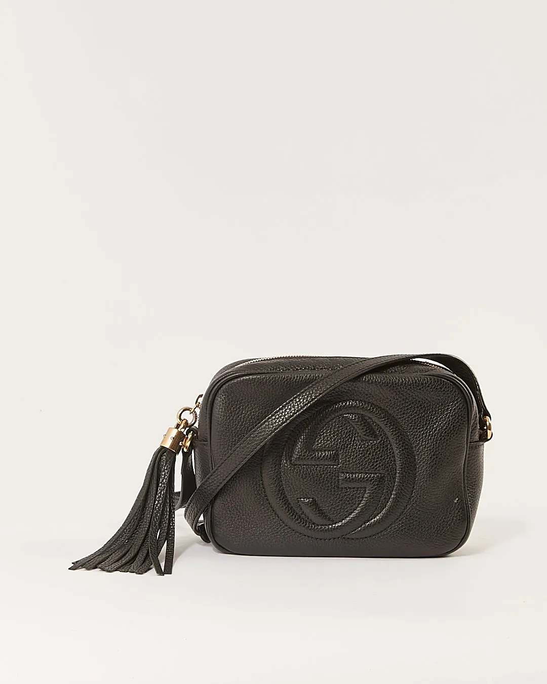 Gucci Black Pebbled Leather Soho Disco Crossbody Bag