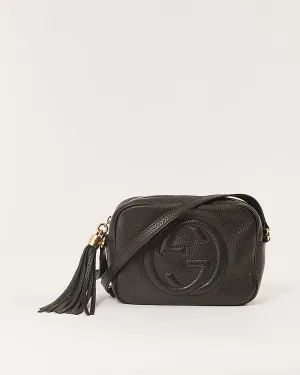 Gucci Black Pebbled Leather Soho Disco Crossbody Bag