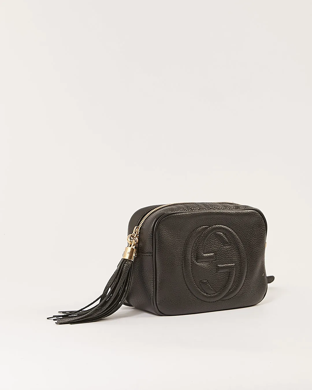 Gucci Black Pebbled Leather Soho Disco Crossbody Bag