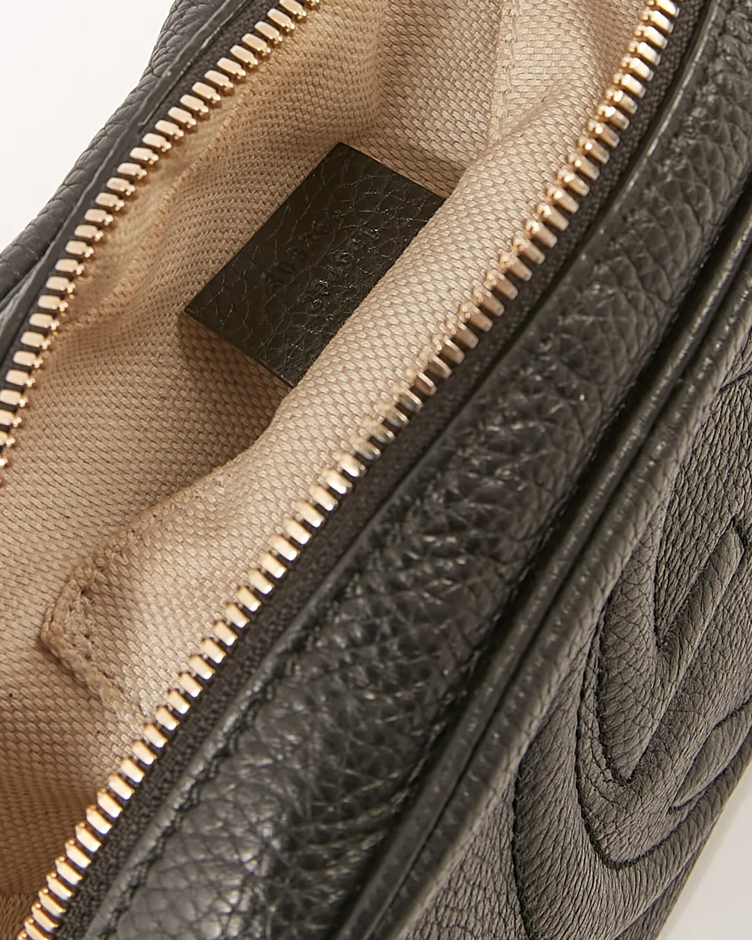 Gucci Black Pebbled Leather Soho Disco Crossbody Bag
