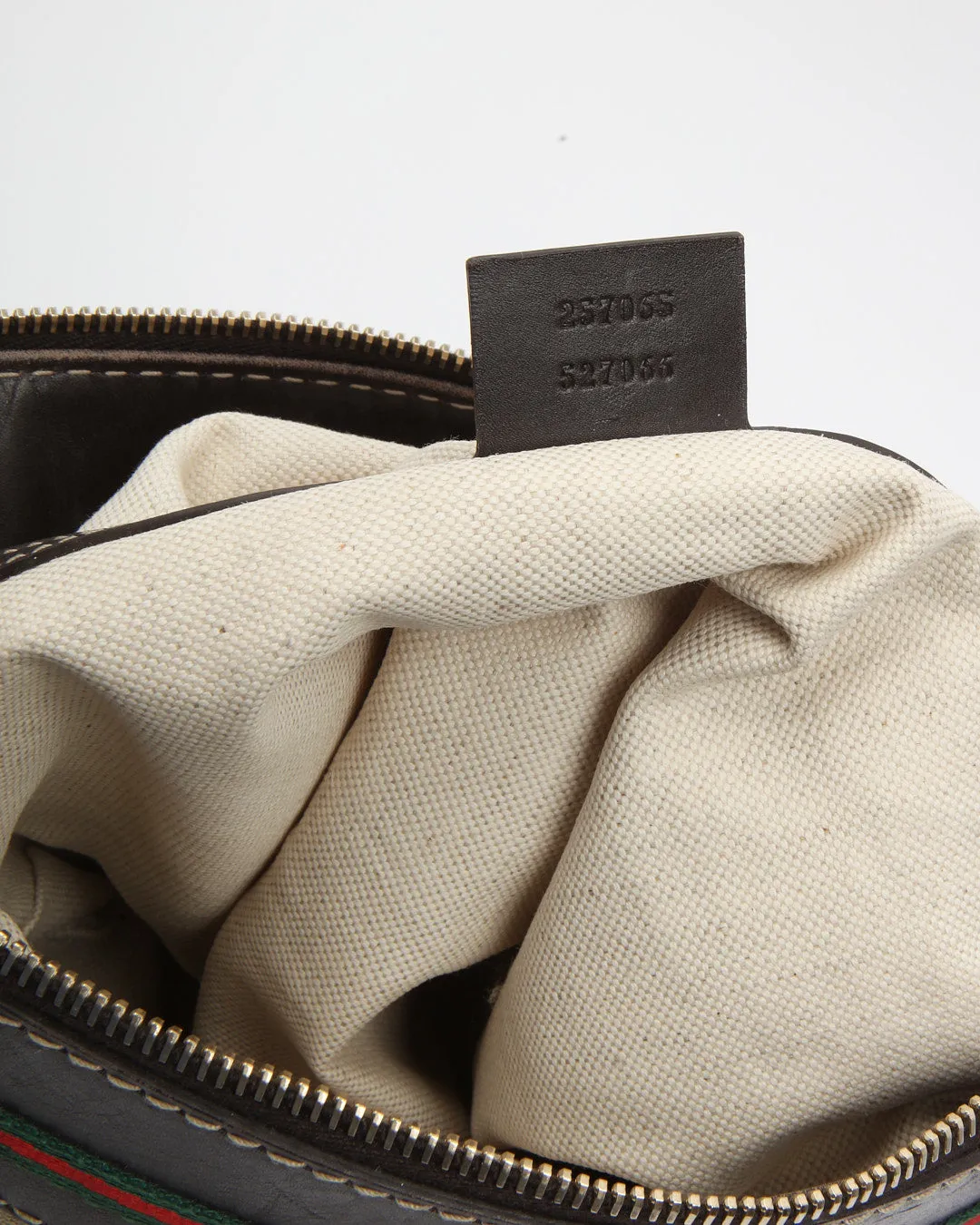 Gucci Brown GG Canvas Web Bow Detail Crossbody Bag