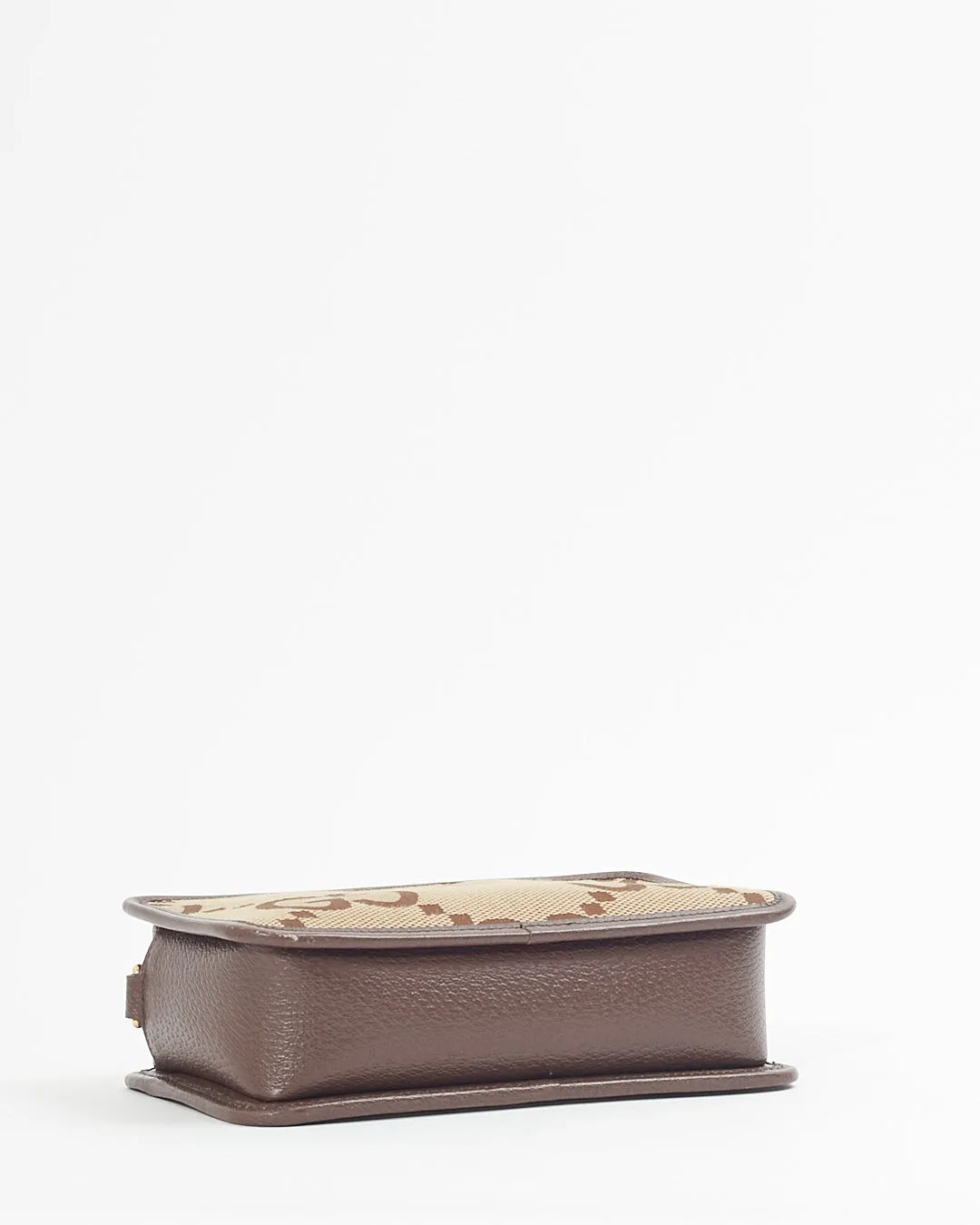 Gucci Brown Giant Monogram Canvas Camera Web Camera Bag