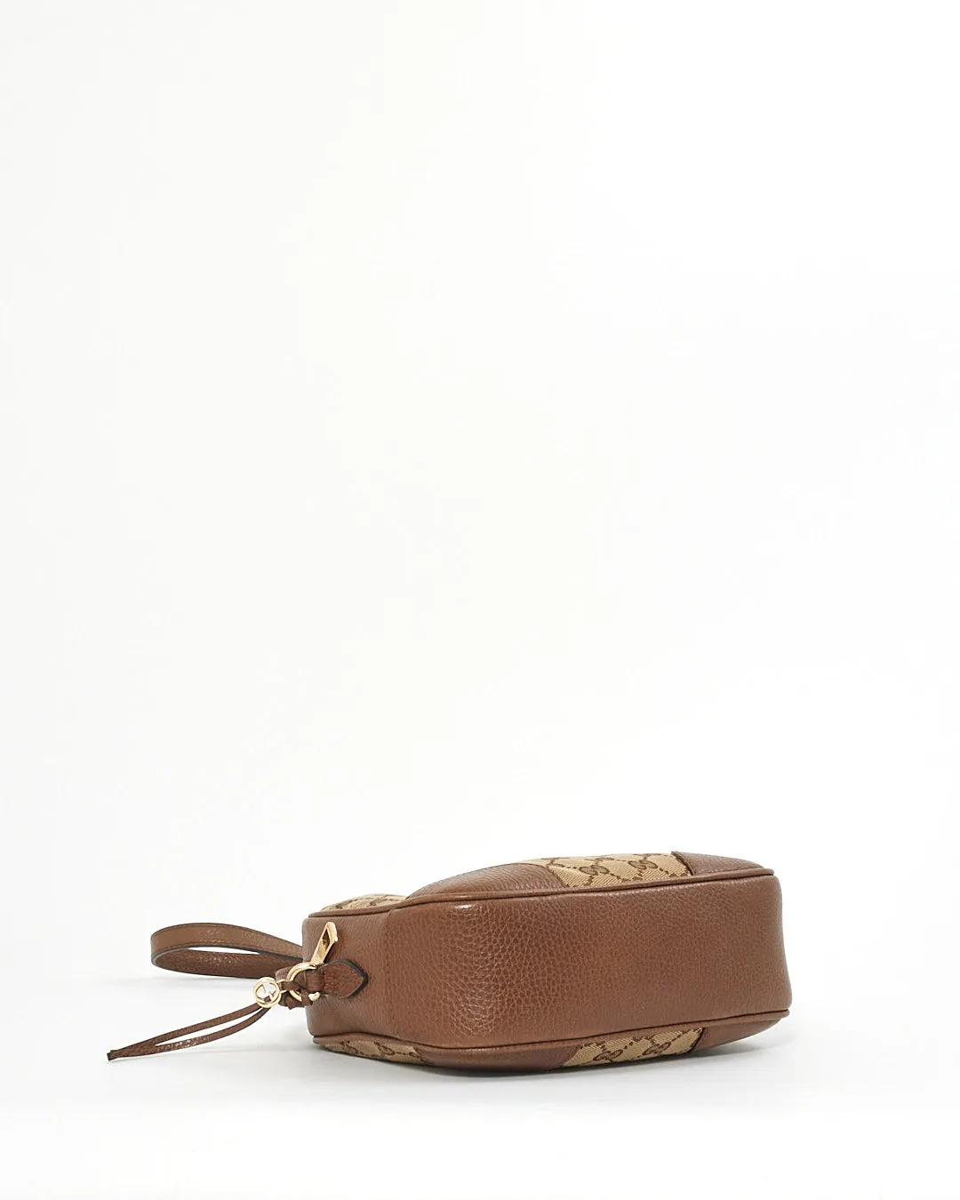 Gucci Brown Monogram Canvas Bree Camera Crossbody Bag