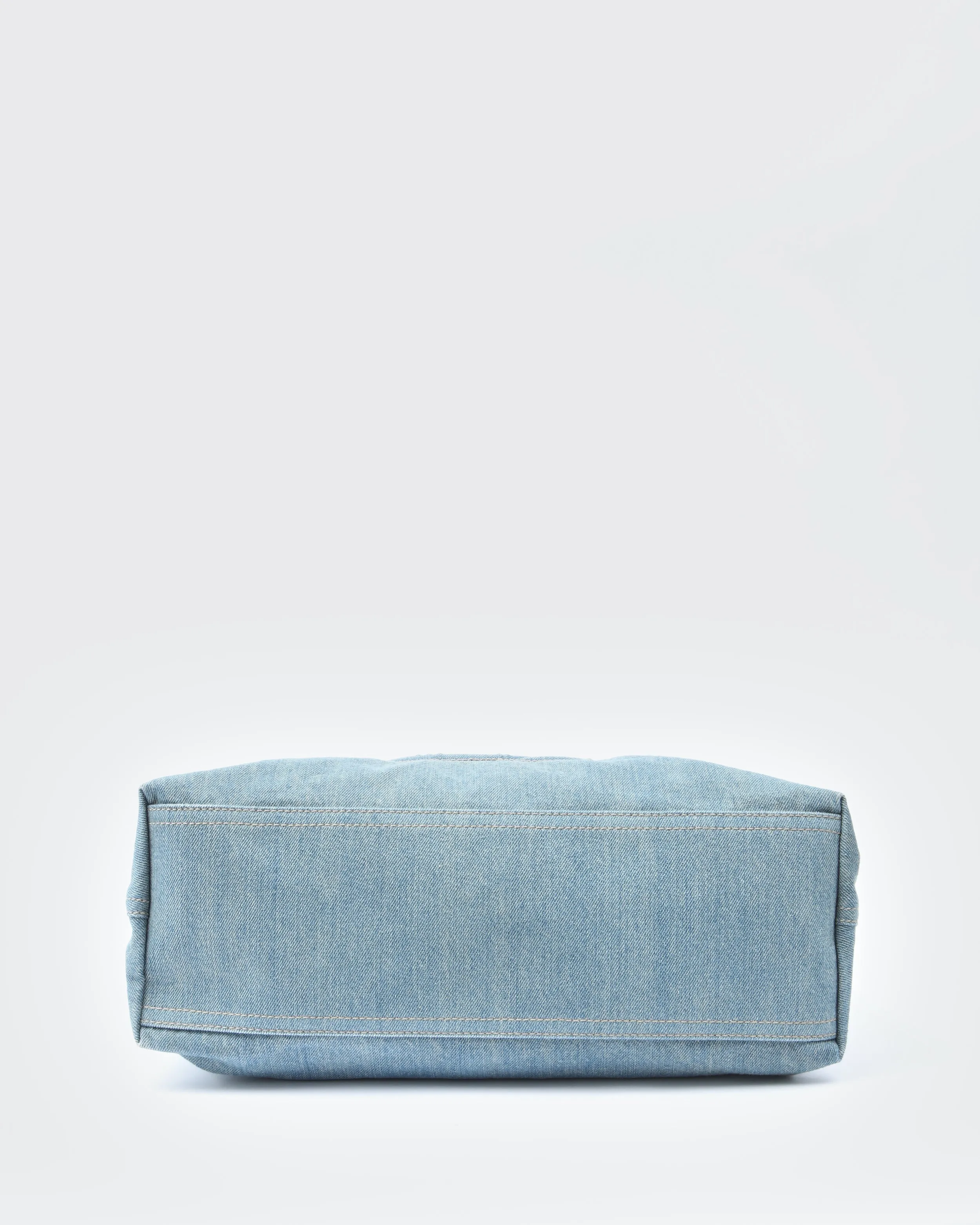 Gucci Denim Soho GG Chain Tote Shoulder Bag