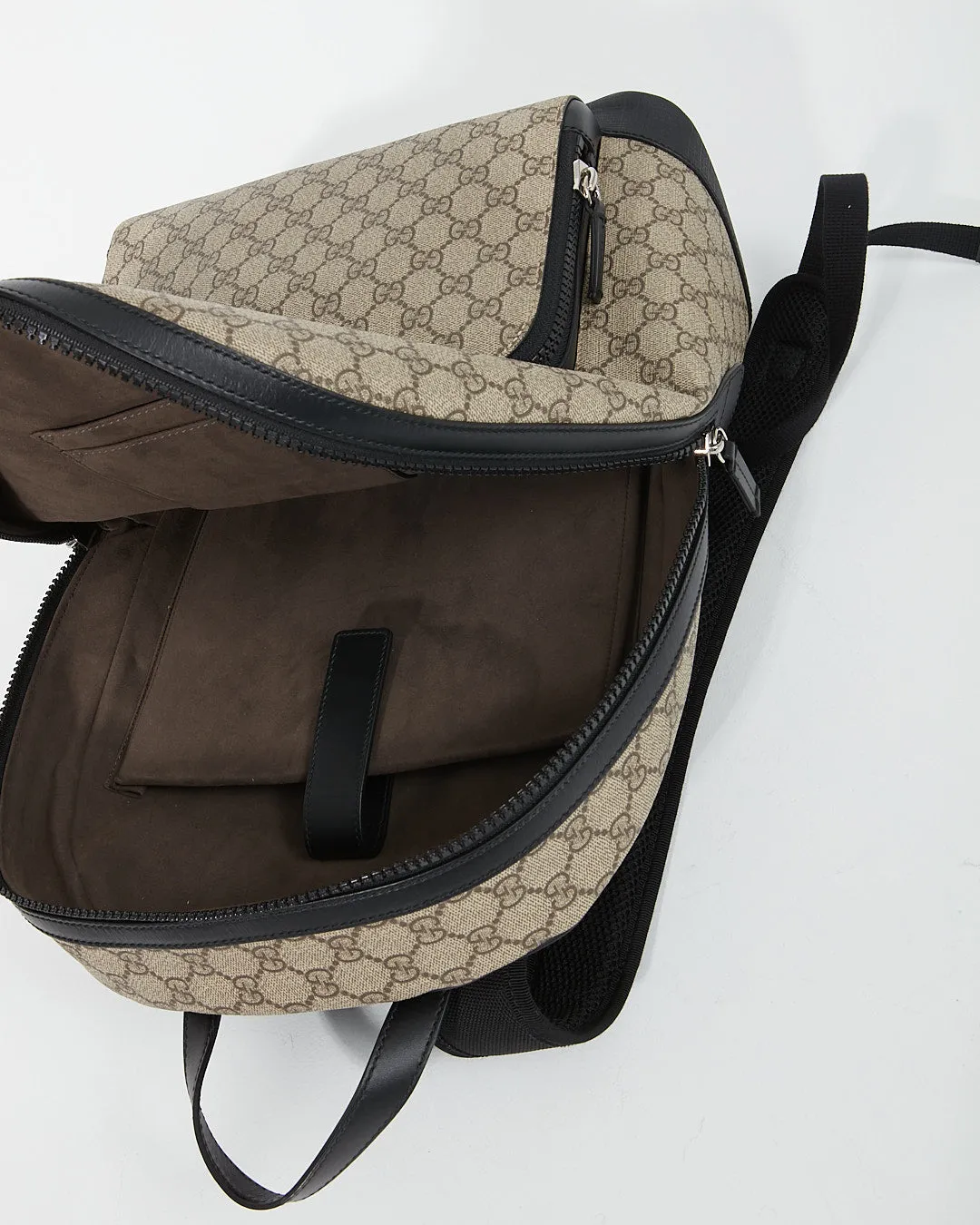 Gucci GG Supreme Canvas/Leather Medium Backpack