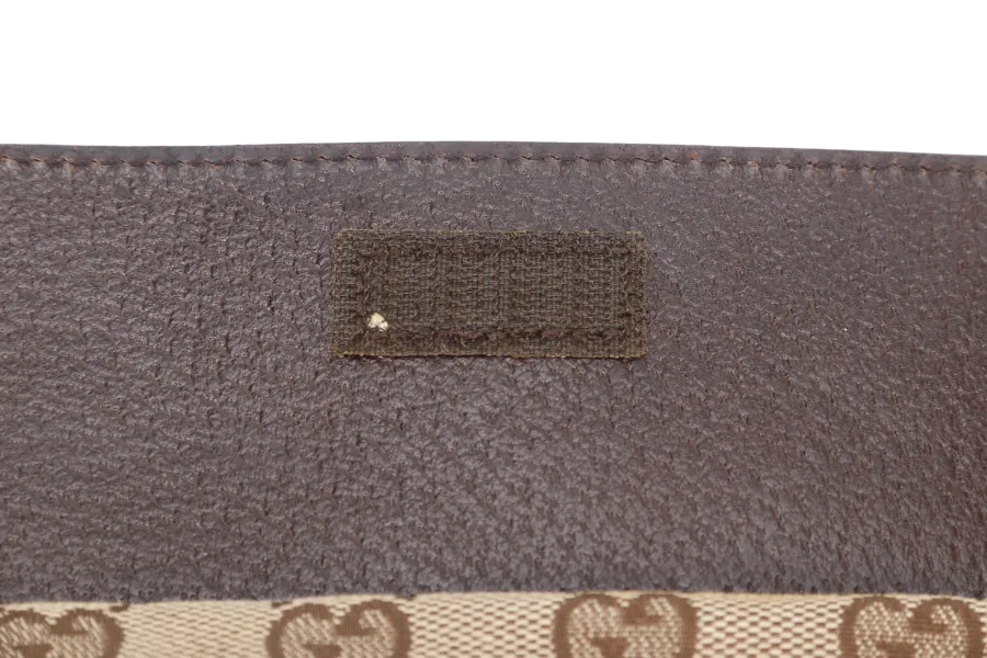GUCCI SHELLY LINE GG WAIST BAG (180691) CANVAS WITH DUST COVER