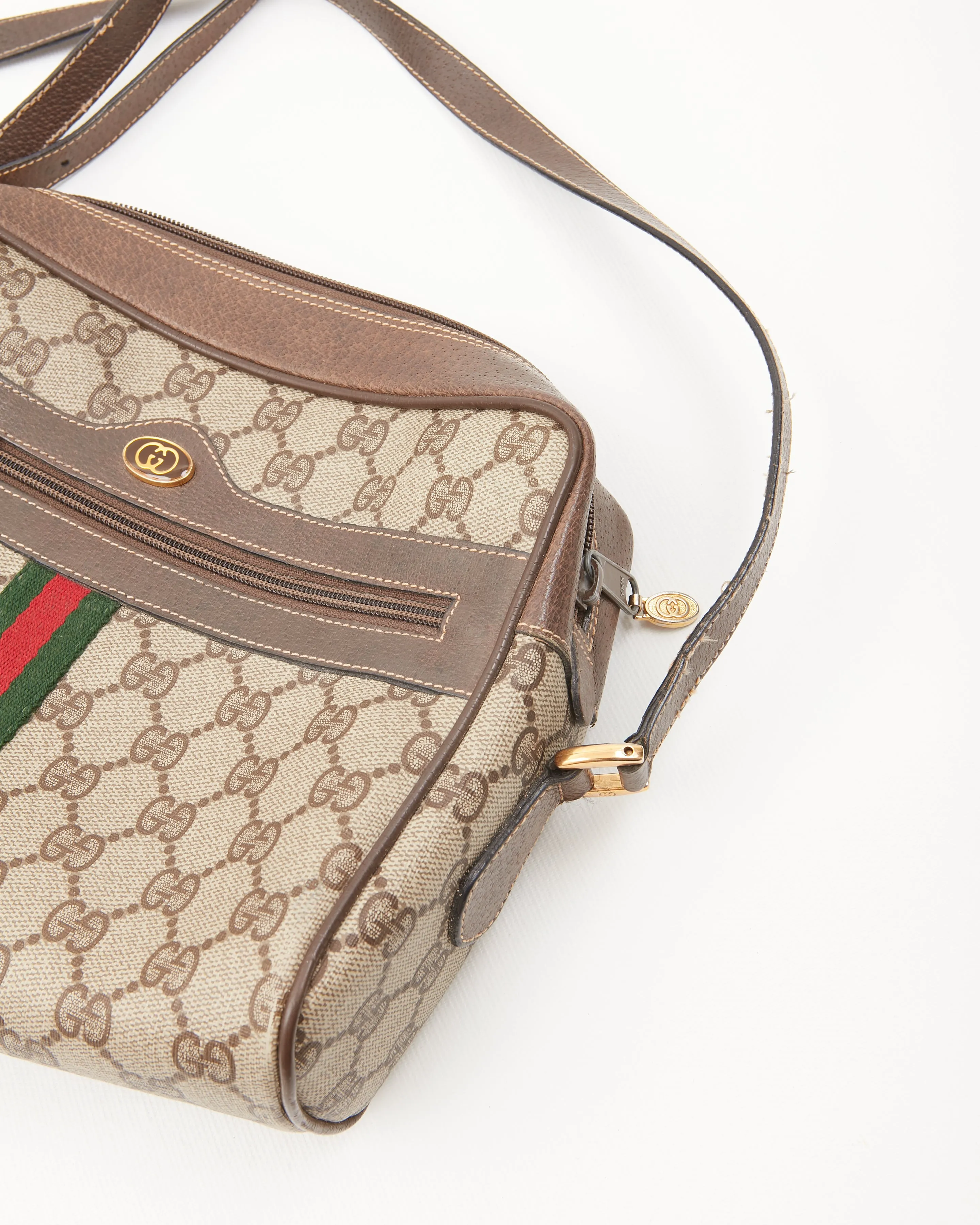 Gucci Vintage GG Supreme Plus Ophidia Crossbody Bag