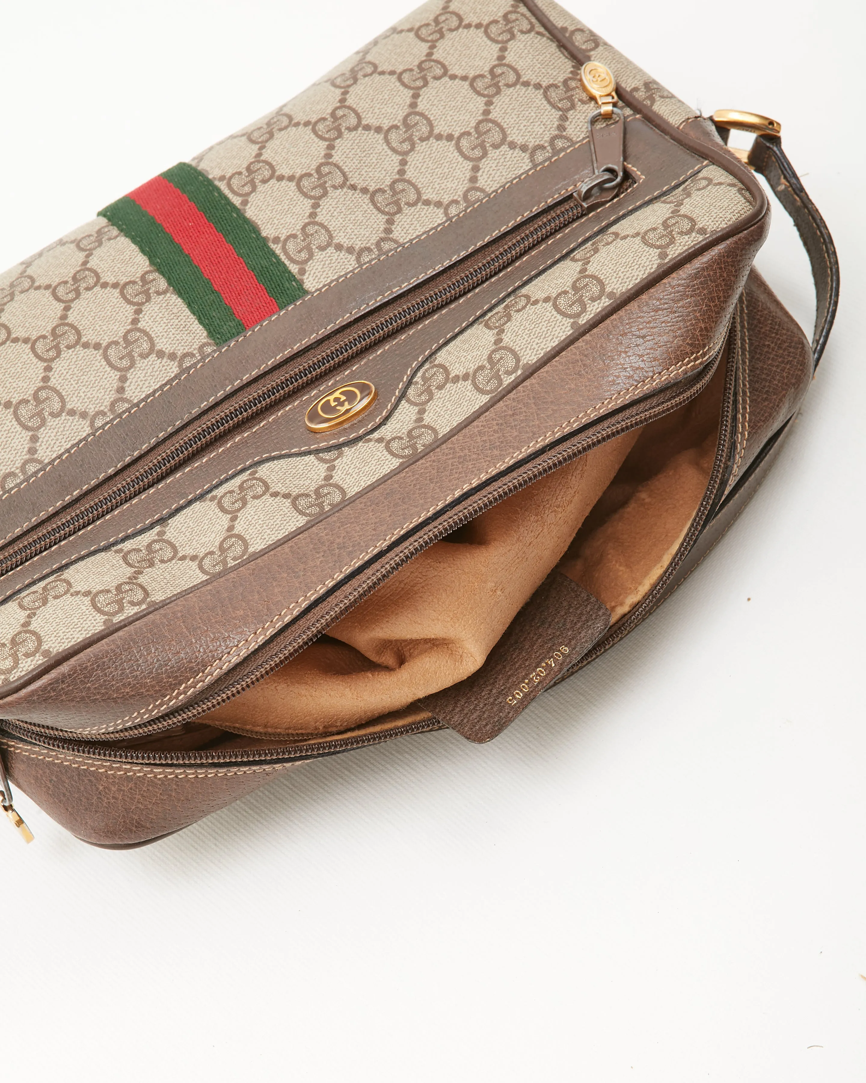 Gucci Vintage GG Supreme Plus Ophidia Crossbody Bag