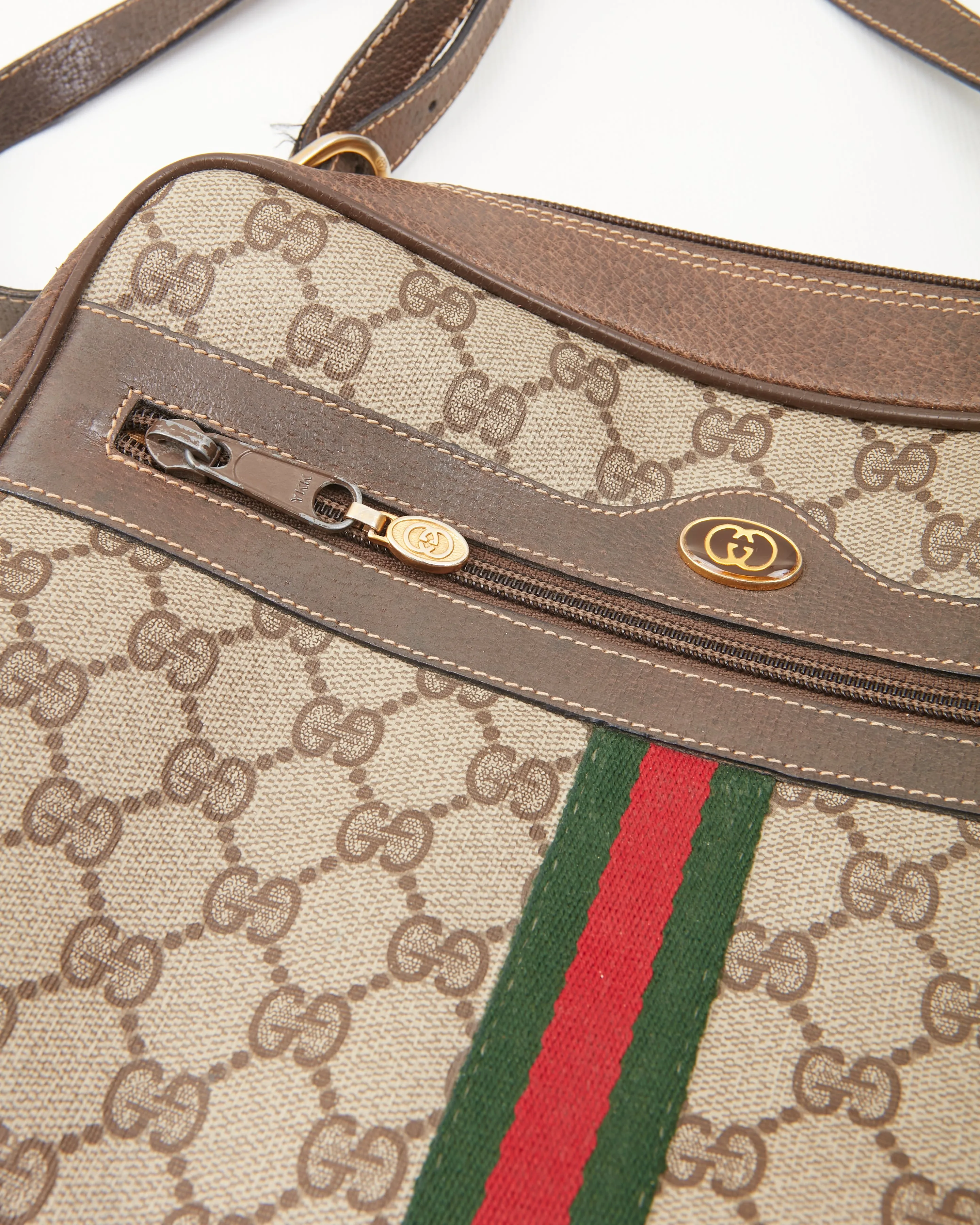 Gucci Vintage GG Supreme Plus Ophidia Crossbody Bag