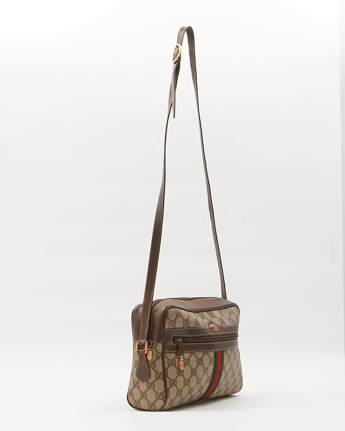 Gucci Vintage GG Supreme Plus Ophidia Crossbody Bag