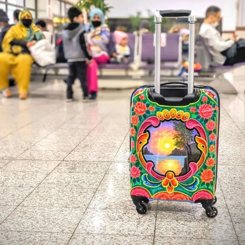 Hand Painted Truck Art Customised Suitcase