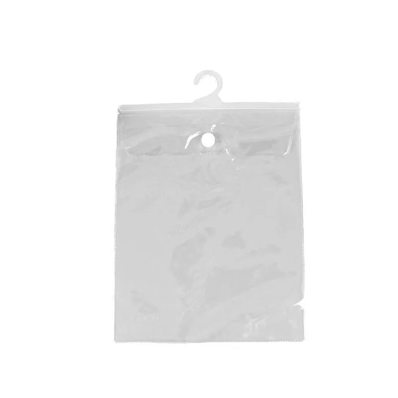 Hanging Storage Bags 100PCS 7Sizes PVC Clear