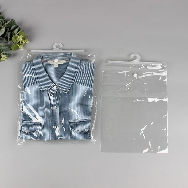 Hanging Storage Bags 100PCS 7Sizes PVC Clear