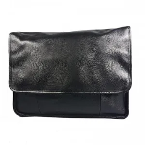 HARRY - Men's Black Leather Business Satchel Bag