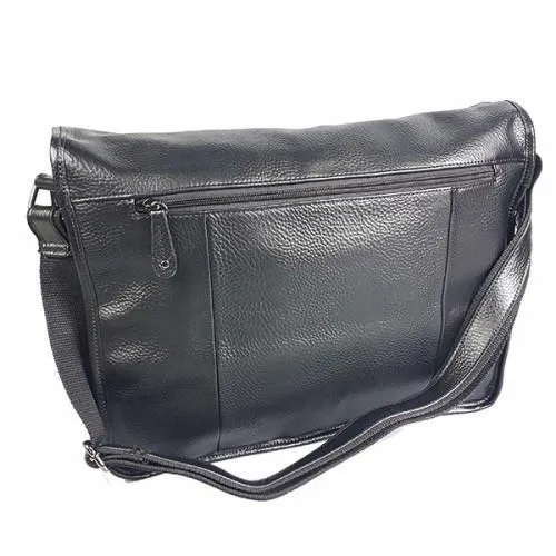 HARRY - Men's Black Leather Business Satchel Bag