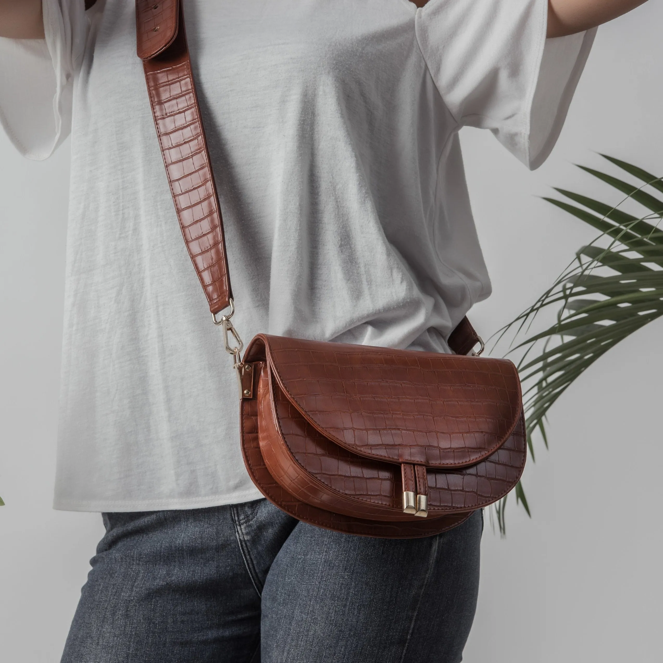 Havane Cross bag with Handles