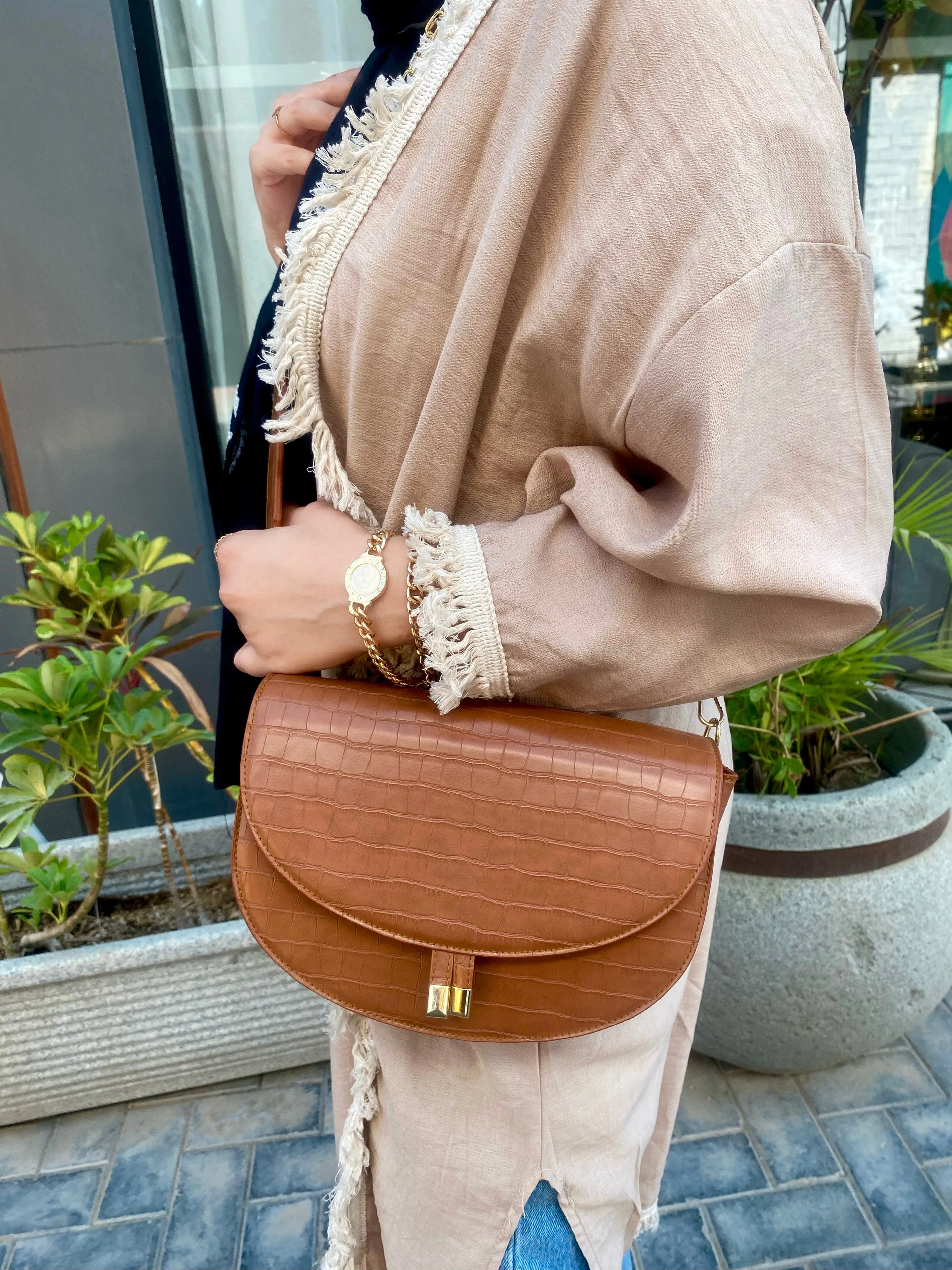 Havane Cross bag with Handles