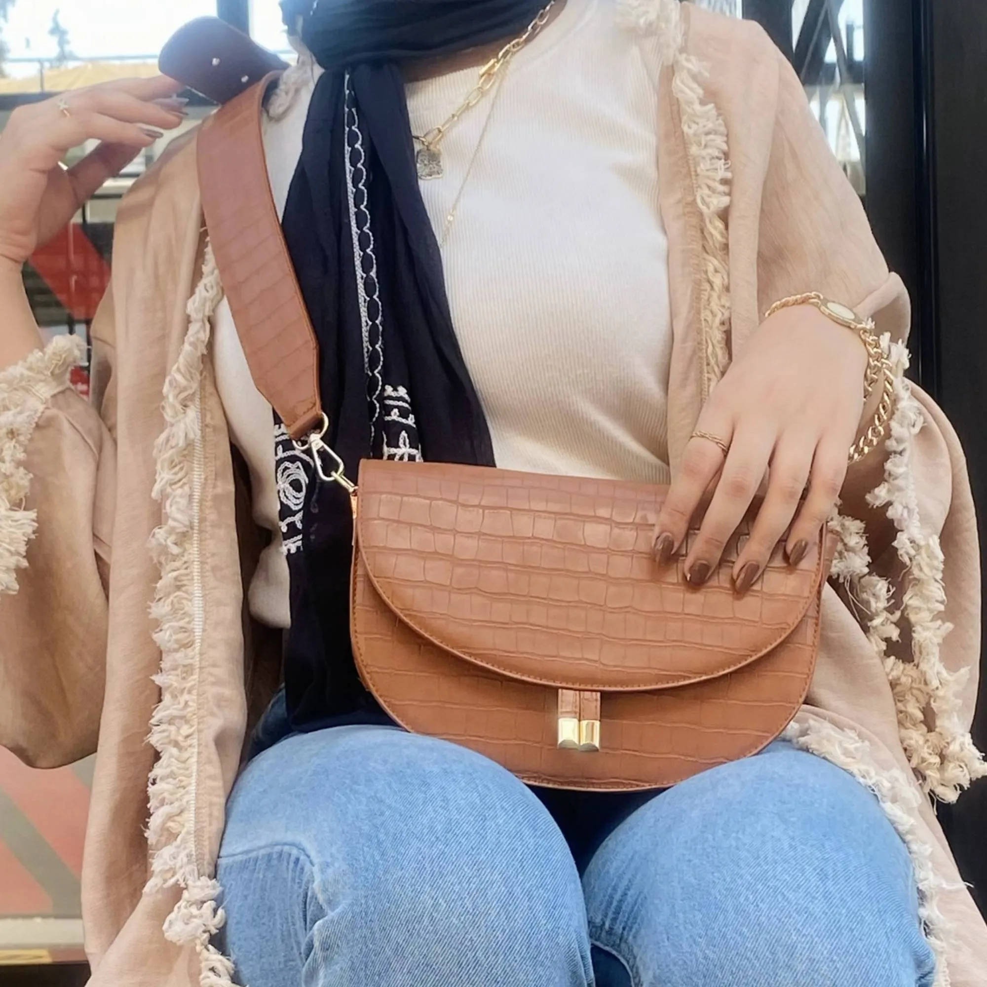 Havane Cross bag with Handles