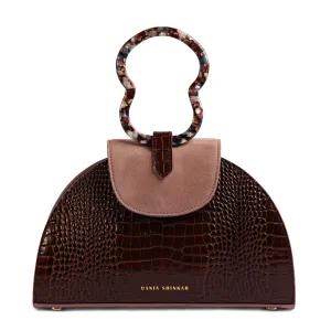 HAWAZEN BROWN CROC EMBOSSED