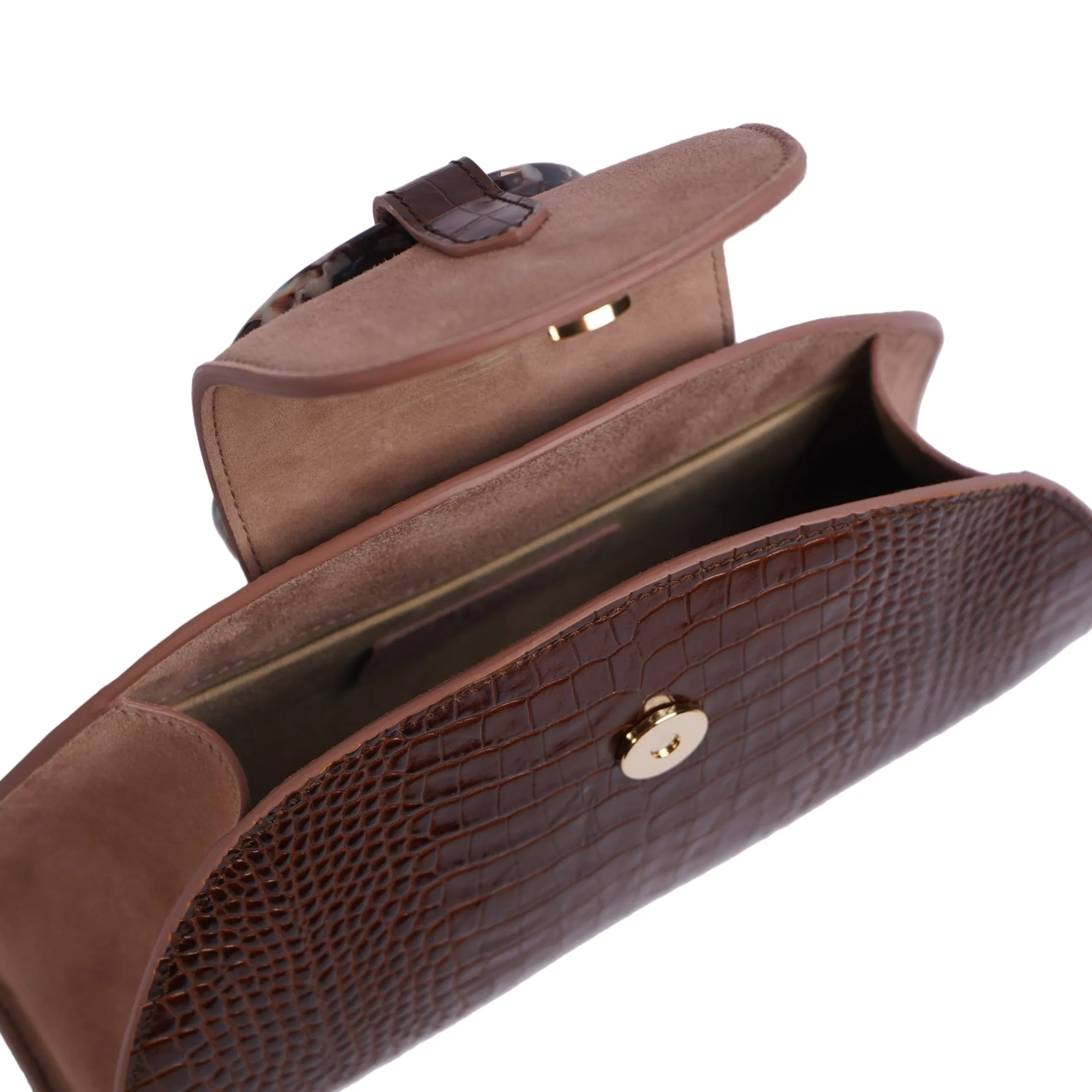 HAWAZEN BROWN CROC EMBOSSED