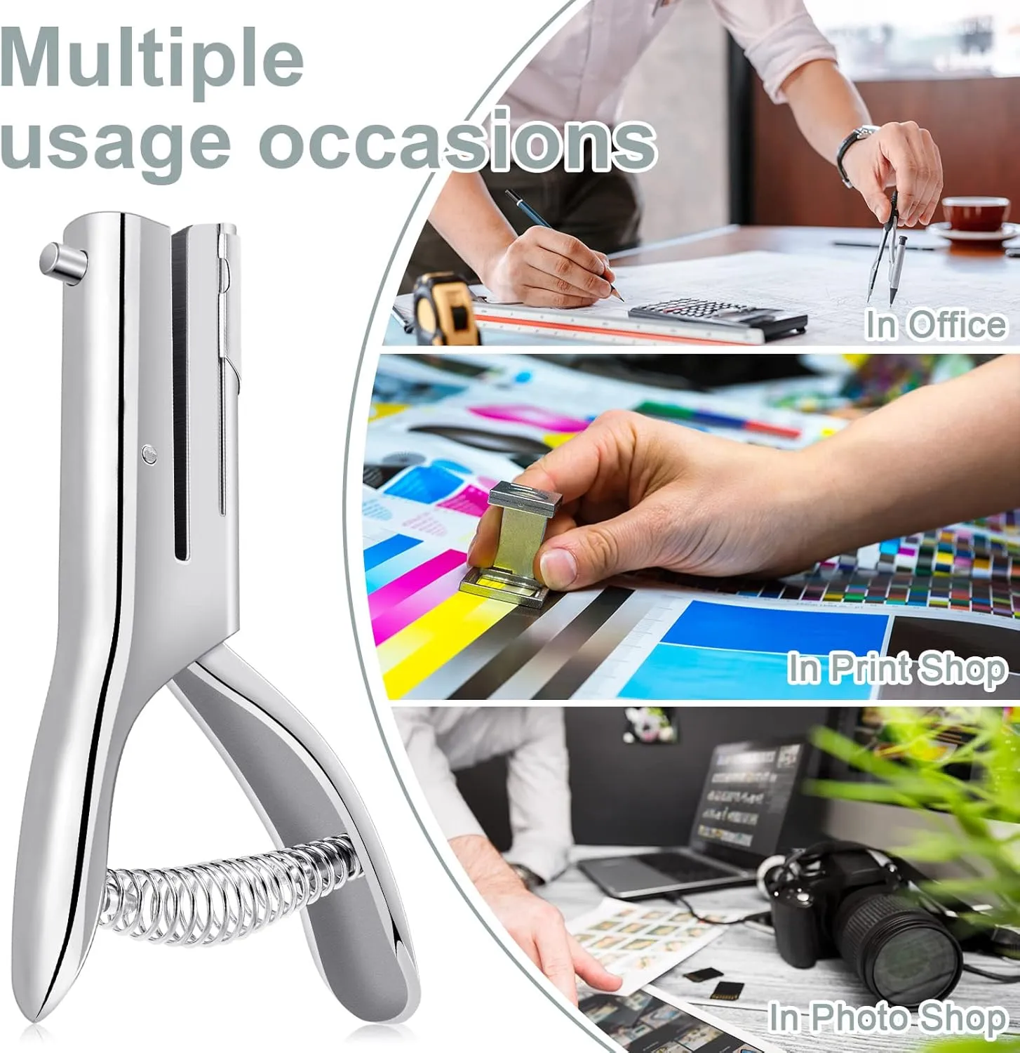 Heavy Duty Hole Punch Single One Hole Puncher Paper Hole Punch Long Reach Reduce