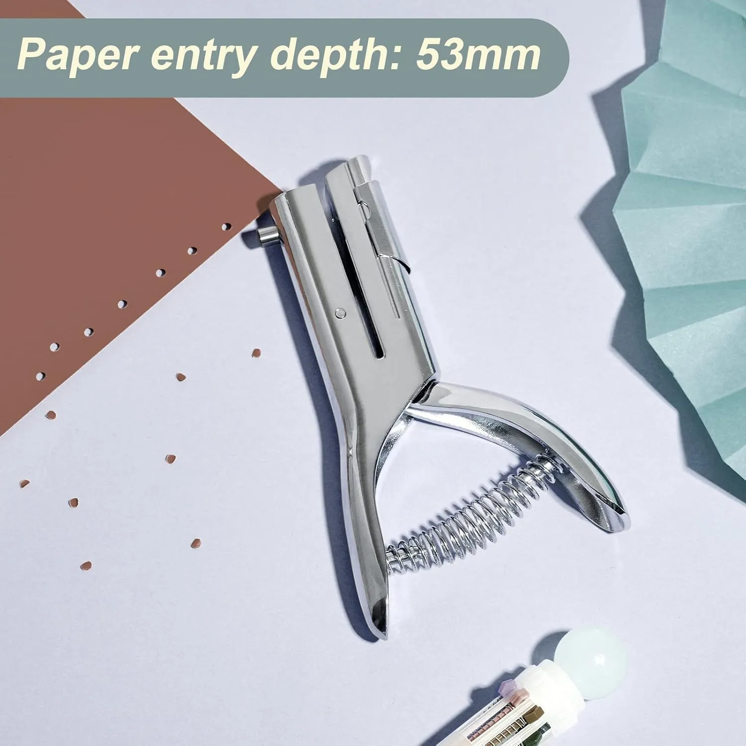 Heavy Duty Hole Punch Single One Hole Puncher Paper Hole Punch Long Reach Reduce