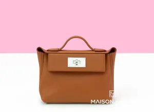 Hermes Mini 24/24 Bag Gold Evercolor