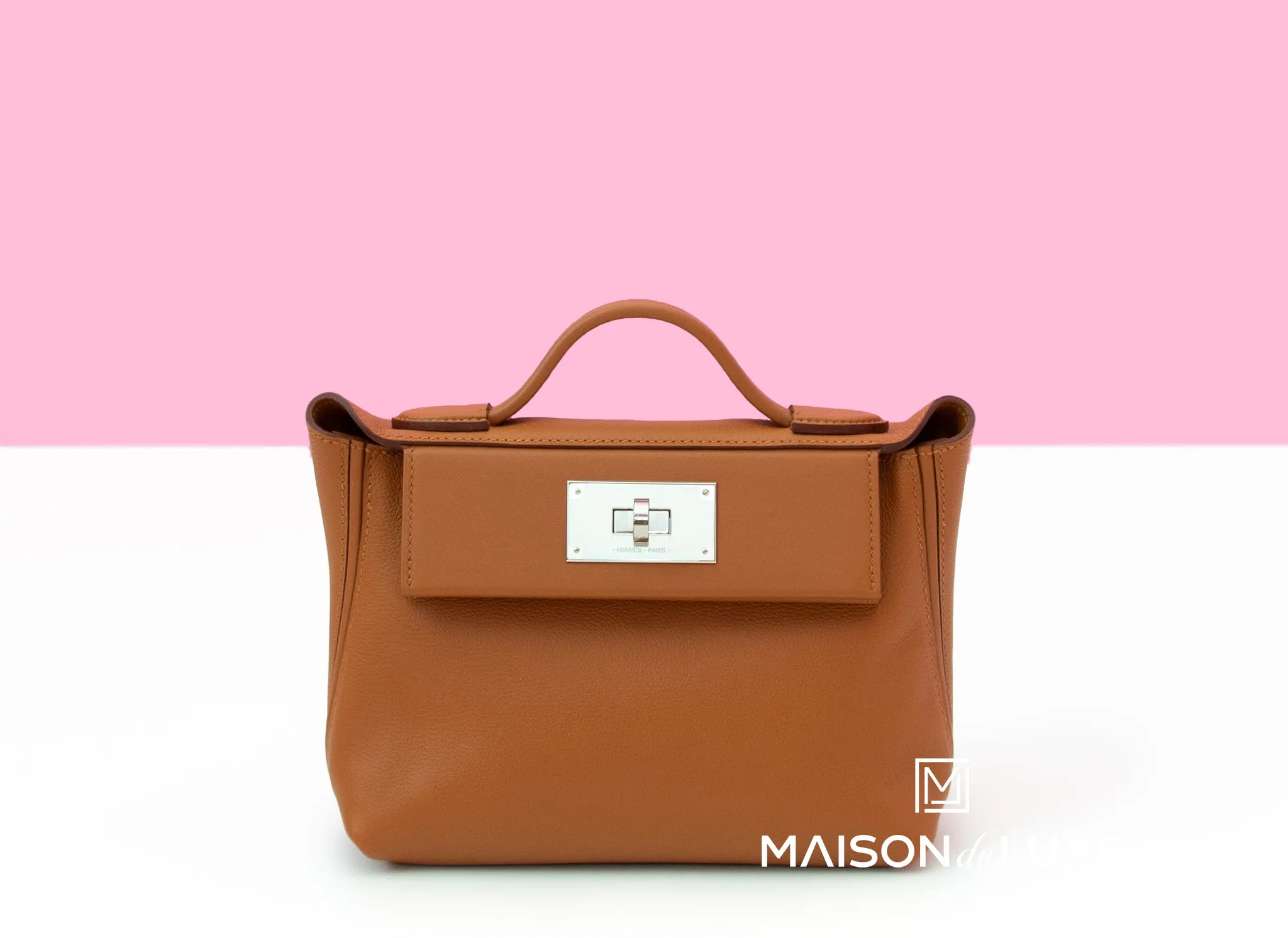 Hermes Mini 24/24 Bag Gold Evercolor