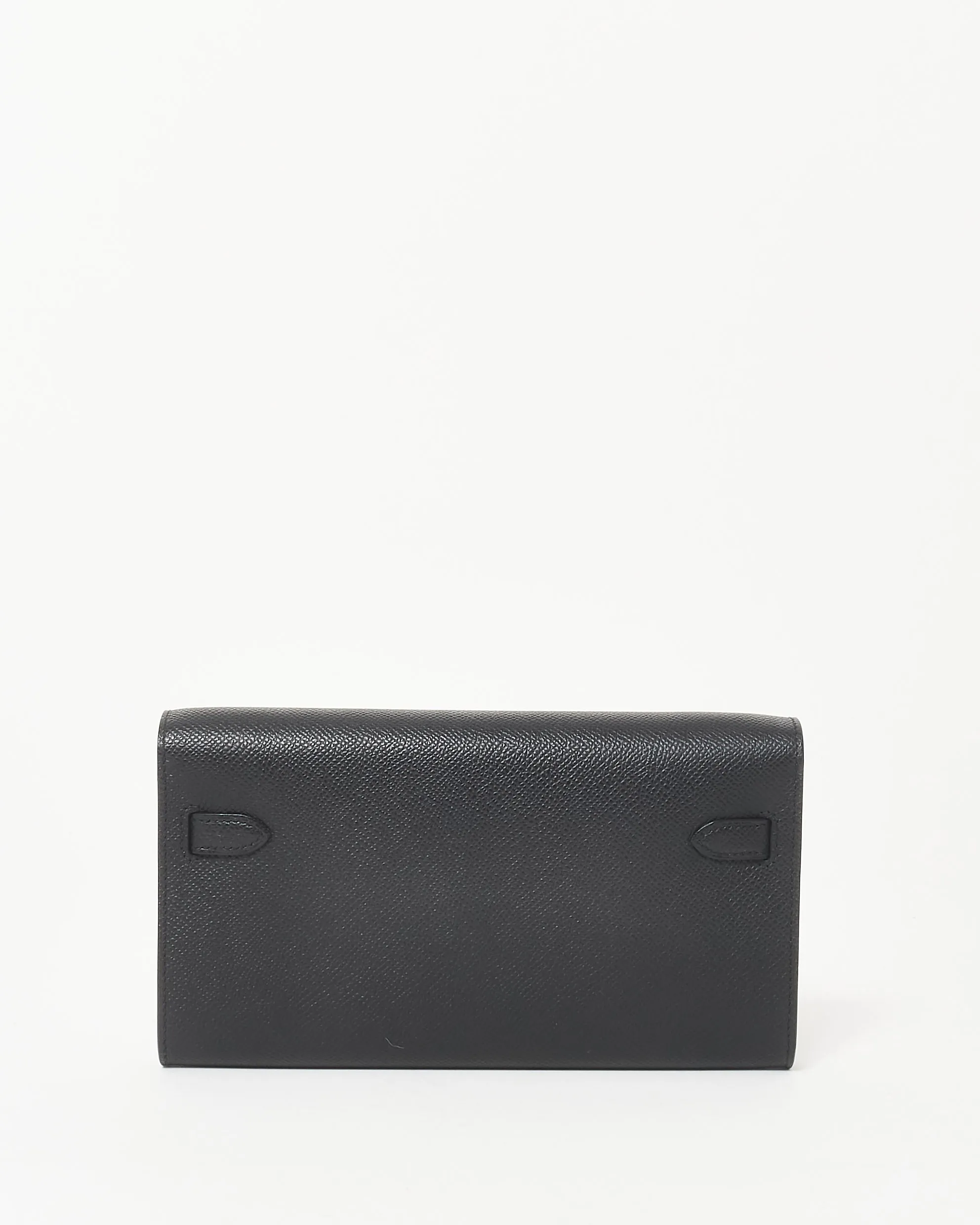Hermès Black Leather GHW Kelly To Go Crossbody Bag