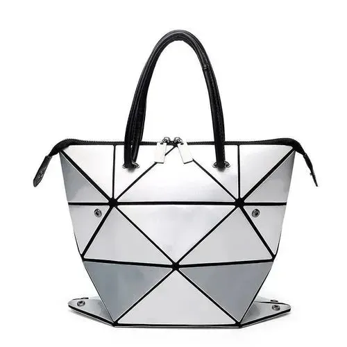 High Quality Geometric Rhombus PU Female Handbag