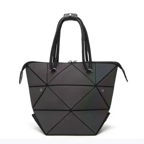 High Quality Geometric Rhombus PU Female Handbag