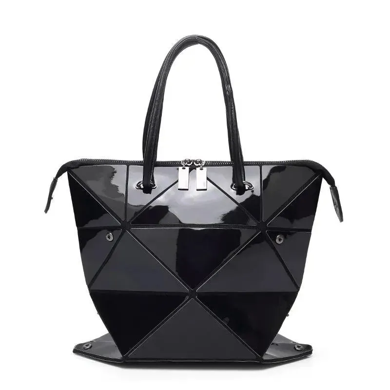 High Quality Geometric Rhombus PU Female Handbag