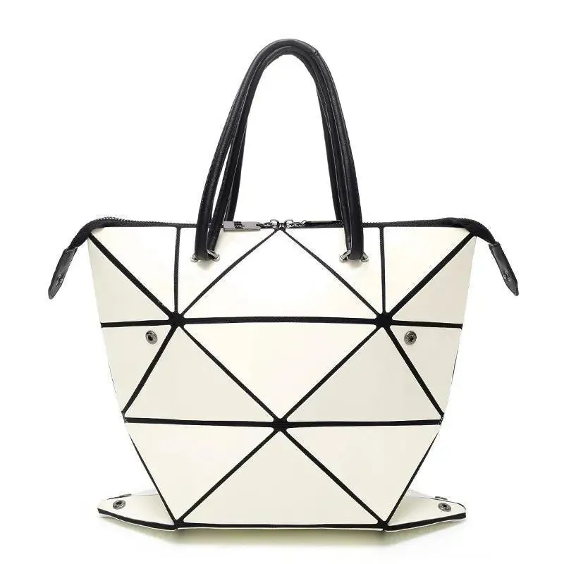 High Quality Geometric Rhombus PU Female Handbag