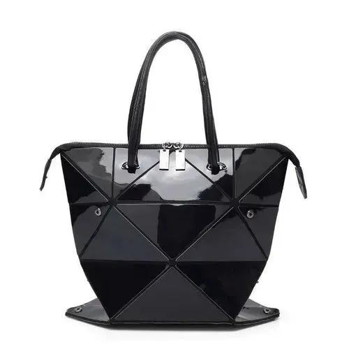 High Quality Geometric Rhombus PU Female Handbag