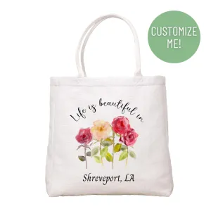Hometown Roses Tote Bag